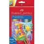 Faber-Castell Classic Colour Acuarelable Pack de 36 Lapices de Colores Hexagonales Acuarelables + Pincel - Resistencia a la Rotura - Colores Surtidos