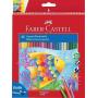 Faber-Castell Classic Colour Acuarelable Pack de 48 Lapices de Colores Hexagonales Acuarelables + Pincel - Resistencia a la Rotura - Colores Surtidos