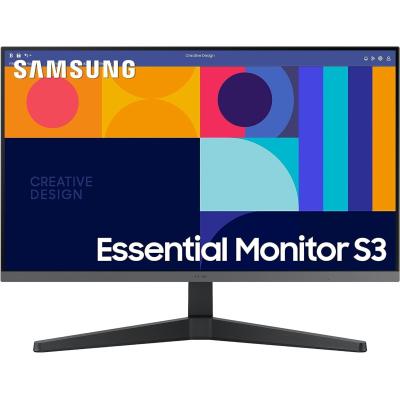 Samsung Essential S3 Monitor 27" LCD IPS FullHD 1080p 100Hz Freesync - Respuesta 4ms - Angulo de Vision 178° - HDMI, DisplayPort - VESA  75x75mm