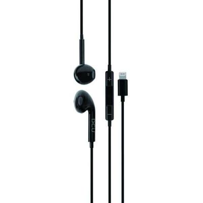 DCU Tecnologic Auriculares Stereo con Conector Lightning - Color Negro