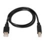 Aisens Cable USB 2.0 Impresora - Tipo A Macho a Tipo B Macho - 1.0m - Color Negro