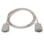 Aisens Cable Serie Null Modem - DB9/H-DB9/H - 1.8m para Dispositivos de Comunicacion Equipados con Puerto Serie - Color Beige