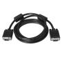 Aisens Cable SVGA con Ferrita - HDB15/Macho-HDB15/Macho - 3.0m para Monitor - Televisor y Proyector - Color Negro