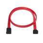 Aisens Cable SATA III Datos 6G Datos Acodado - 0.5m para Disco Duro SATA I - II - III SSD - Color Rojo