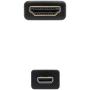 Nanocable Cable Micro HDMI v1.4 Macho a HDMI v1.4 Macho 0.80m - Alta Velocidad - Color Negro