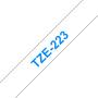 Brother TZe223 Cinta Laminada Generica de Etiquetas - Texto azul sobre fondo blanco - Ancho 9mm x 8 metros