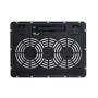 Conceptronic Thana 03 Plataforma de Refrigeracion Para Portatiles - Hasta 15.6" - 2 Ventiladores - Color Negro