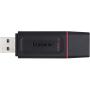 Kingston DataTraveler Exodia Memoria USB 256GB - USB 3.2 Gen 1 - Con Tapa - Enganche para Llavero - Color Negro (Pendrive)